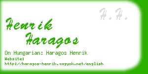 henrik haragos business card